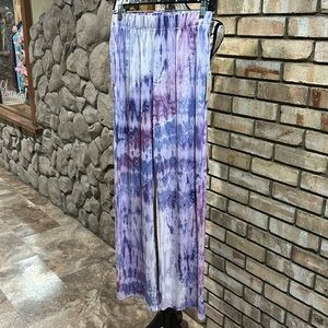 NWT Lavender Tie-Dye Jogger Elastic Waist Pants